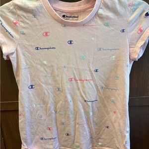 Champion Kids Light Pink Logo Tee